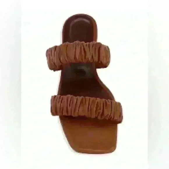 STAUD Maya Ruched Leather Slides size 39 - Picture 1 of 8